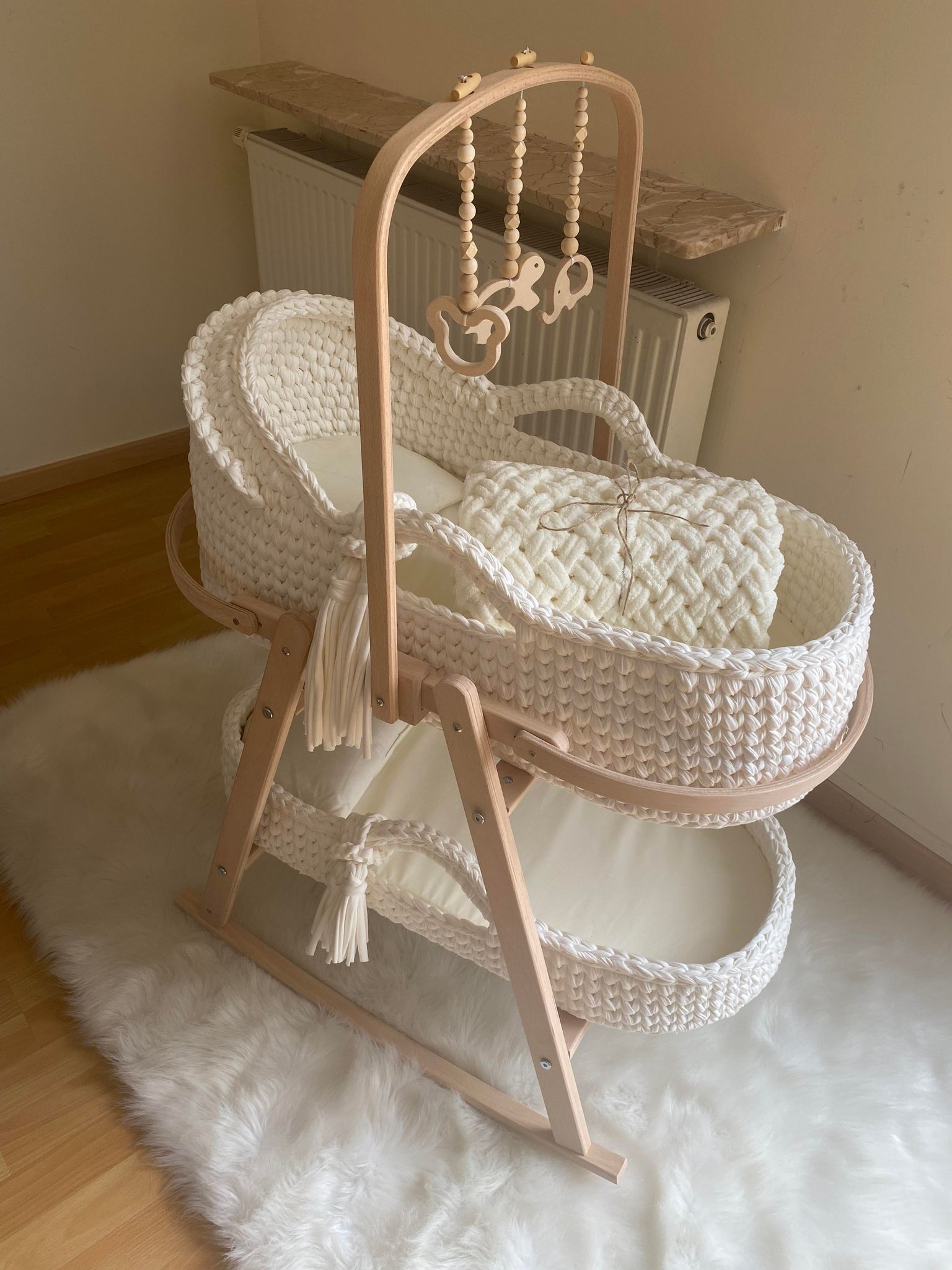 Couffin modèle tressé 75/35cm