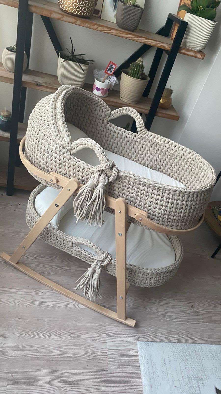 Couffin modèle tressé 75/35cm