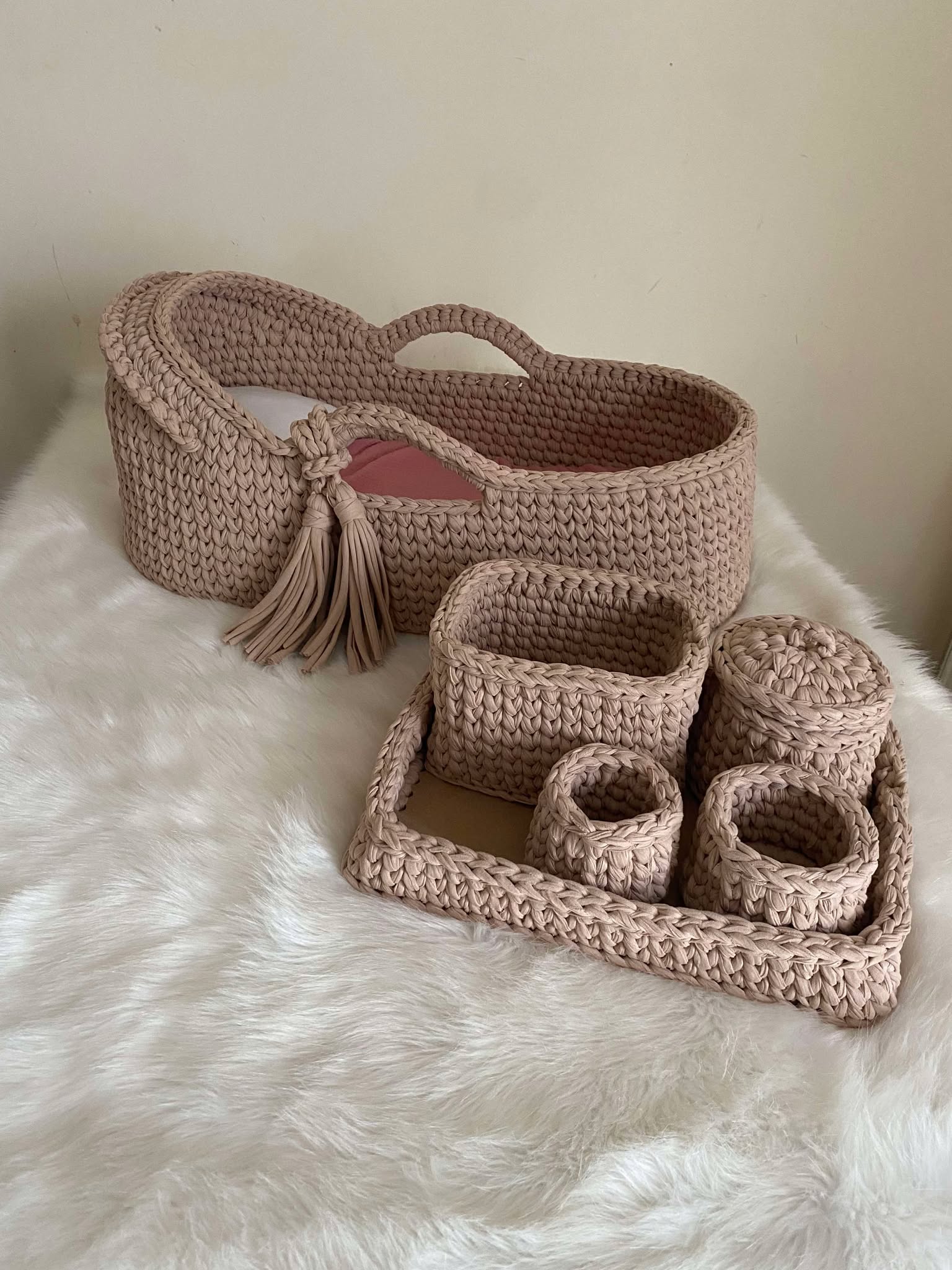 Couffin modèle tressé 75/35cm